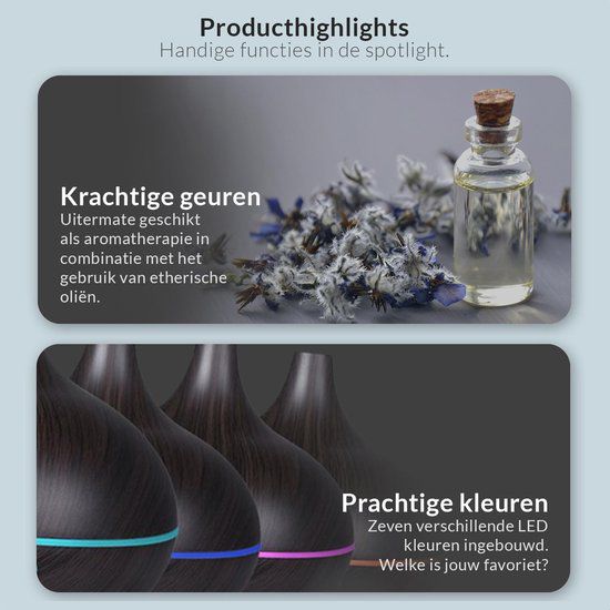Luxe houten aroma diffuser – Stijl, Rust & Welzijn in één!