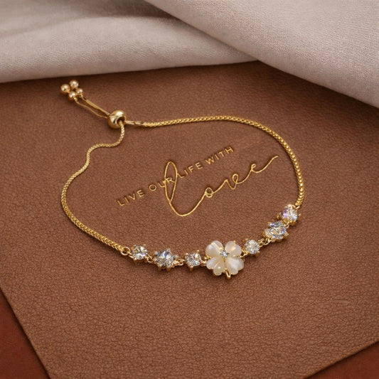 Bracciale Fiore con Cristalli