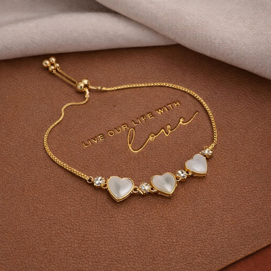 Bracciale Tre Cuori Delicato