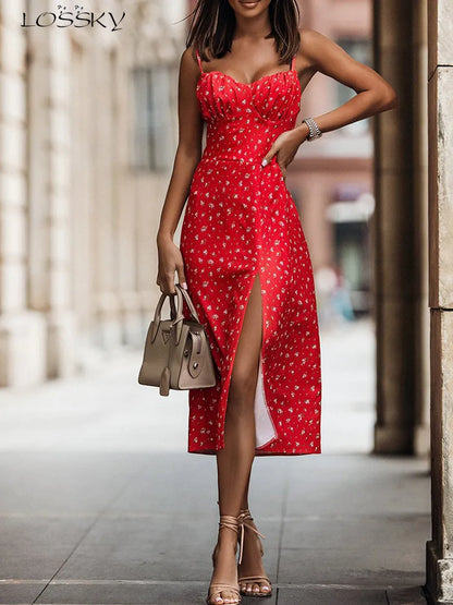 Summer Serenity Midi Dress – Your Ideal Choice for Chic Summer Elegance