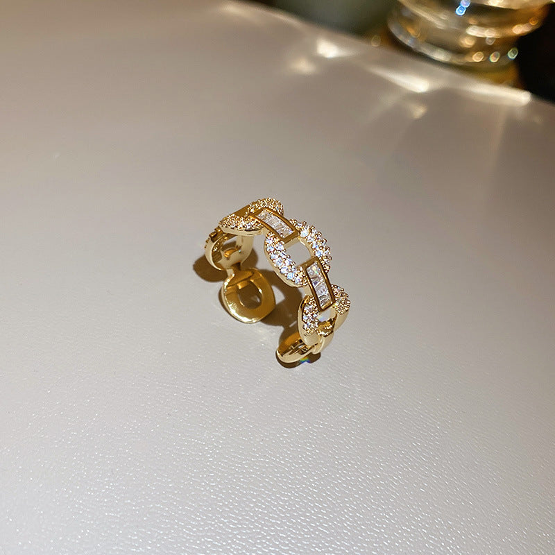 Anello Maglia Brillante
