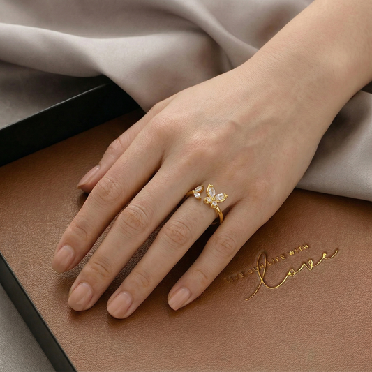 Anello Farfalla Cristallina